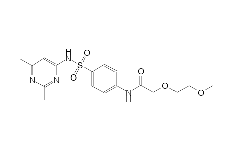 N-(4-{[(2,6-dimethyl-4-pyrimidinyl)amino]sulfonyl}phenyl)-2-(2-methoxyethoxy)acetamide