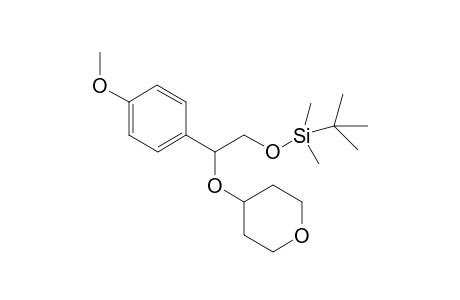 1'-(4-Methoxyphenyl)-[1'-[tetrahydropyranyl]oxy]-2'-[(1,1-Dimethylethyl)dimethylsilyl]oxy]ethane