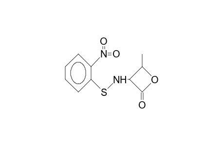 cis-3-([2-Nitro-phenyl]-sulfenylamino)-4-methyl-2-oxo-oxetane
