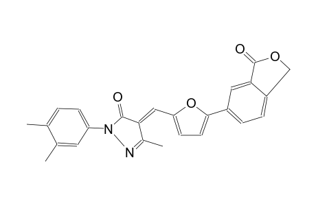 3H-pyrazol-3-one, 4-[[5-(1,3-dihydro-3-oxo-5-isobenzofuranyl)-2-furanyl]methylene]-2-(3,4-dimethylphenyl)-2,4-dihydro-5-methyl-, (4E)-
