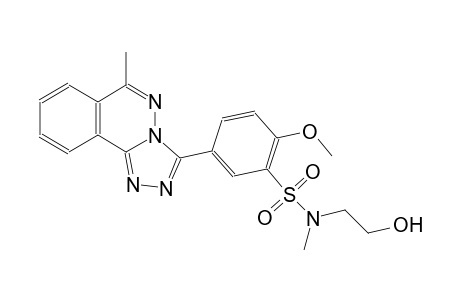 N-(2-hydroxyethyl)-2-methoxy-N-methyl-5-(6-methyl[1,2,4]triazolo[3,4-a]phthalazin-3-yl)benzenesulfonamide