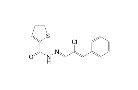 N'-[(E,2Z)-2-chloro-3-phenyl-2-propenylidene]-2-thiophenecarbohydrazide
