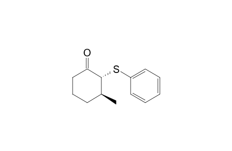 (trans)-3-Methyl-2-phenylsulfanyl-cyclohexanone