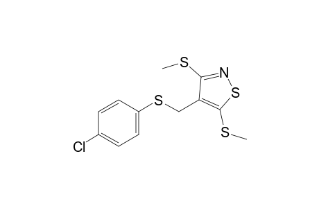 3,5-bis(methylthio)-4-{[(p-chlorophenyl)thio]methyl}isothiazole