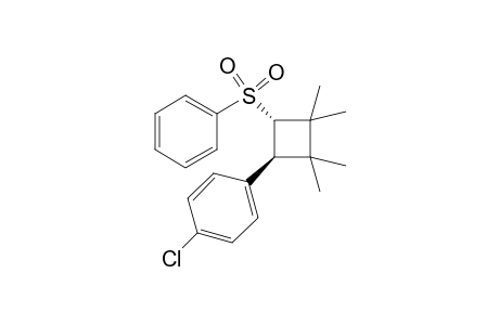 trans-1-Chloro-4-(2,2,3,3-tetramethyl-4-(phenylsulfonyl)cyclobutyl)benzene