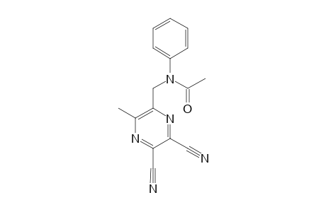 5-(N-ACETYLANILINO)-METHYL-6-METHYLPYRAZINE-2,3-DICARBONITRILE