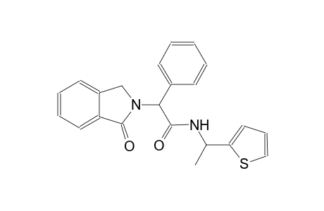 2-(1-oxo-1,3-dihydro-2H-isoindol-2-yl)-2-phenyl-N-[1-(2-thienyl)ethyl]acetamide
