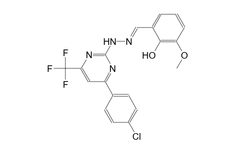 2-hydroxy-3-methoxybenzaldehyde [4-(4-chlorophenyl)-6-(trifluoromethyl)-2-pyrimidinyl]hydrazone