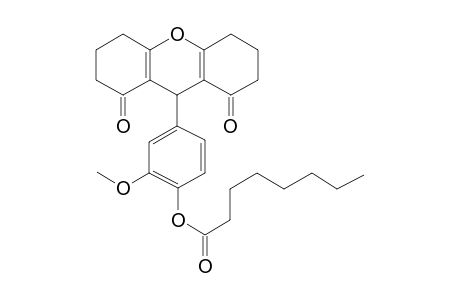 4-(1,8-Dioxo-2,3,4,5,6,7,8,9-octahydro-1H-xanthen-9-yl)-2-methoxyphenyl octanoate