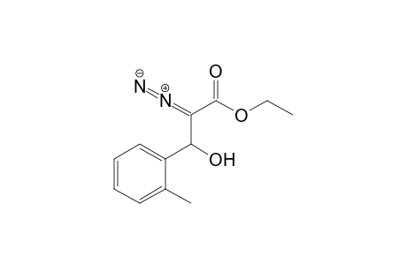 Ethyl 2-diazo-3-hydroxy-3-(2-tolyl)propanoate
