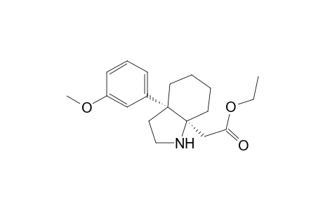 7aH-Indole-7a-acetic acid, octahydro-3a-(3-methoxyphenyl)-, ethyl ester, cis-(.+-.)-