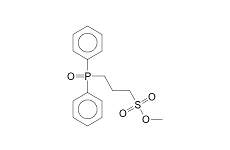 Propanesulfonic acid, 3-(diphenylphosphinyl)-, methyl ester