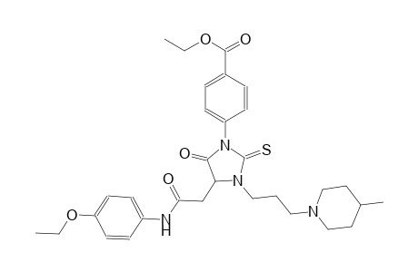 benzoic acid, 4-[4-[2-[(4-ethoxyphenyl)amino]-2-oxoethyl]-3-[3-(4-methyl-1-piperidinyl)propyl]-5-oxo-2-thioxo-1-imidazolidinyl]-, ethyl ester