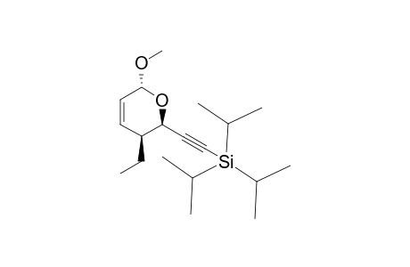 (2R,3S,6R)-3-Ethyl-6-methoxy-3,6-dihydro-2Hpyran-2-ylethynyl triisopropylsilane