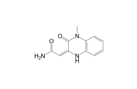 2-carbamoylmethelene-4-methyl-3-oxo-1,2,3,4-tetrahydro-quinoxaline