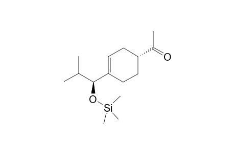 (1S*,1R*)-4-[2'-Methyl-1'-[(trimethylsilyl)oxy]propyl]cyclohex-3-enyl Methyl Ketone