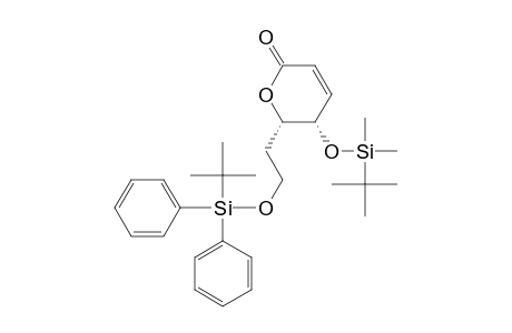 (5S-cis)-5,6-dihydro-5-[[(1,1-dimethylethyl)dimethylsilyl]oxy]-6-[2-[[(1,1-dimethylethyl)diphenylsilyl]oxy]ethyl]-2H-pyran-2-one