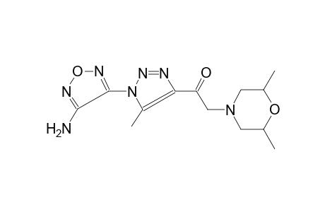 ethanone, 1-[1-(4-amino-1,2,5-oxadiazol-3-yl)-5-methyl-1H-1,2,3-triazol-4-yl]-2-(2,6-dimethyl-4-morpholinyl)-
