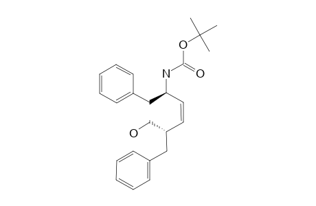 (2R,5S)-2-BENZYL-5-[(TERT.-BUTOXYCARBONYL)-AMINO]-6-PHENYL-(Z)-3-HEXEN-1-OL