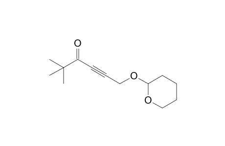 2,2-Dimethyl-6-(2-oxanyloxy)-4-hexyn-3-one