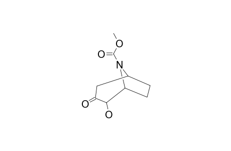 N-Methoxycarbonyl-2-exo-hydroxy-8-azabicyclo[3.2.1]octan-3-one