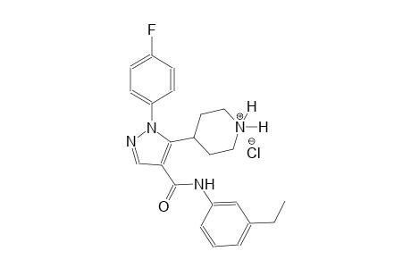 piperidinium, 4-[4-[[(3-ethylphenyl)amino]carbonyl]-1-(4-fluorophenyl)-1H-pyrazol-5-yl]-, chloride