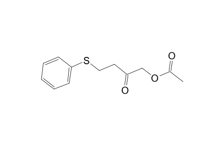 2-Oxo-4-(phenylsulfanyl)butyl acetate