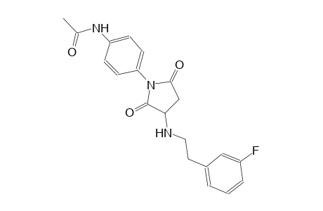 acetamide, N-[4-[3-[[2-(3-fluorophenyl)ethyl]amino]-2,5-dioxo-1-pyrrolidinyl]phenyl]-
