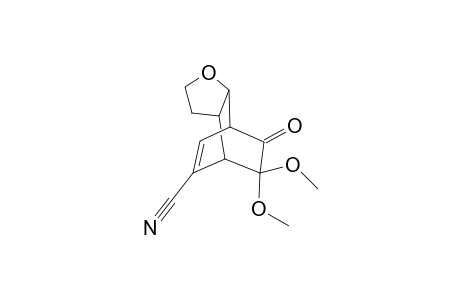 11,11-Dimethoxy-10-oxo-3-oxatricyclo[5.2.2.0(2,6)]undec-8-en-8-yl cyanide