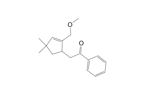 2-(2-Methoxymethyl-4,4-dimethyl-2-cyclopenten-1-yl)-1-phenylethanone