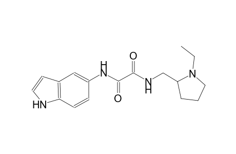 ethanediamide, N~1~-[(1-ethyl-2-pyrrolidinyl)methyl]-N~2~-(1H-indol-5-yl)-