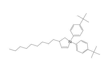 1,1-bis(4-tert-butylphenyl)-4-nonyl-1-silacyclo-2-pentene