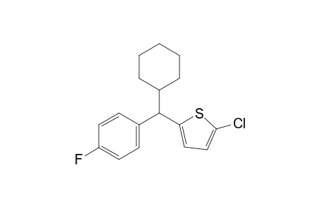 2-chloro-5-(cyclohexyl(4-fluorophenyl)methyl)thiophene