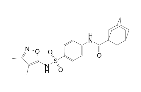 N-(4-{[(3,4-dimethyl-5-isoxazolyl)amino]sulfonyl}phenyl)-1-adamantanecarboxamide