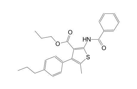 propyl 2-(benzoylamino)-5-methyl-4-(4-propylphenyl)-3-thiophenecarboxylate