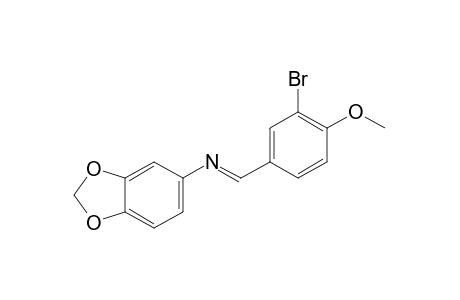 N-(3-bromo-4-methoxybenzylidene)-3,4-(methylenedioxy)aniline