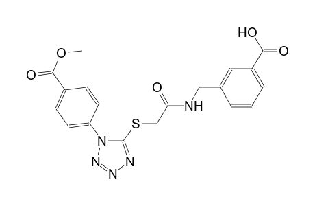 3-({[({1-[4-(methoxycarbonyl)phenyl]-1H-tetraazol-5-yl}sulfanyl)acetyl]amino}methyl)benzoic acid