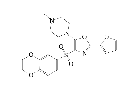 piperazine, 1-[4-[(2,3-dihydro-1,4-benzodioxin-6-yl)sulfonyl]-2-(2-furanyl)-5-oxazolyl]-4-methyl-