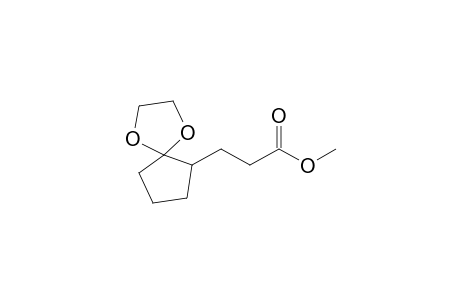 Methyl 3-(1',4'-dioxaspiro[4.4]non-6-yl]-propionate