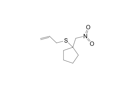 1-(nitromethyl)-1-(prop-2-enylthio)cyclopentane