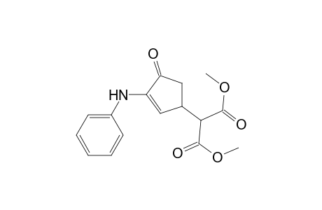 Propanedioic acid, [4-oxo-3-(phenylamino)-2-cyclopenten-1-yl]-, dimethyl ester