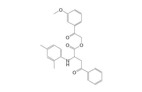 2-(3-methoxyphenyl)-2-oxoethyl 2-(2,4-dimethylanilino)-4-oxo-4-phenylbutanoate