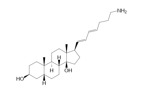 (E,E)-17.beta.(7-Aminohept-1,3-dienyl)-5.beta.-androstane-3.beta.,14.beta.-diol oxalate