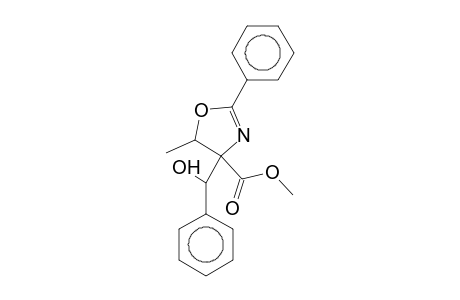 Methyl 4-[hydroxy(phenyl)methyl]-5-methyl-2-phenyl-4,5-dihydro-1,3-oxazole-4-carboxylate