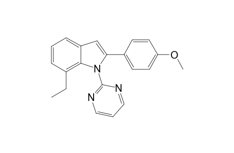 7-Ethyl-2-(4-methoxyphenyl)-1-(pyrimidin-2-yl)-1H-indole