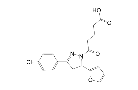 5-[3-(4-chlorophenyl)-5-(2-furyl)-4,5-dihydro-1H-pyrazol-1-yl]-5-oxopentanoic acid