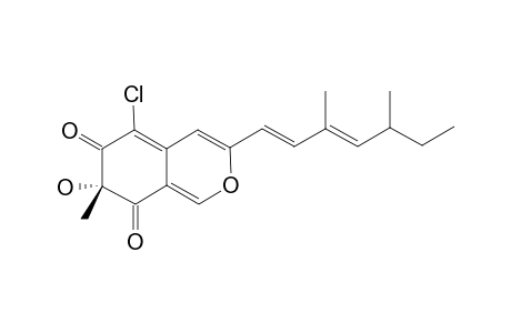 DEACETYL-SCLEROTIORIN;5-CHLORO-3-(3,5-DIMETHYL-1,3-HEPTADIEN-1-YL)-7-HYDROXY-7-METHYL-6H-2-BENZOPYRAN-6,8(7H)-DIONE