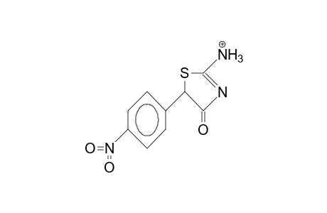 2-Ammonio-5-(4-nitro-phenyl)-4(5H)-thiazolone cation
