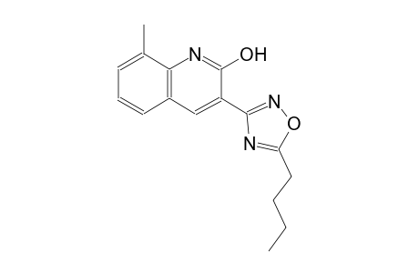 3-(5-butyl-1,2,4-oxadiazol-3-yl)-8-methyl-2-quinolinol