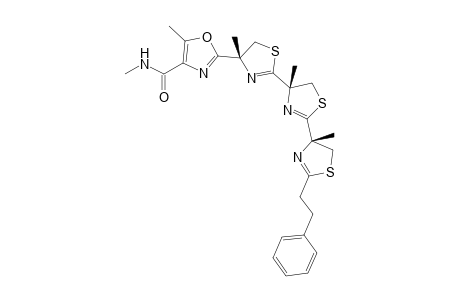 N,5-dimethyl-2-[(4R)-4-methyl-2-[(4S)-4-methyl-2-[(4S)-4-methyl-2-phenethyl-2-thiazolin-4-yl]-2-thiazolin-4-yl]-2-thiazolin-4-yl]oxazole-4-carboxamide